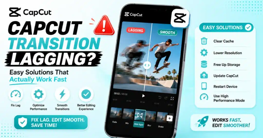 CapCut Transition Lagging