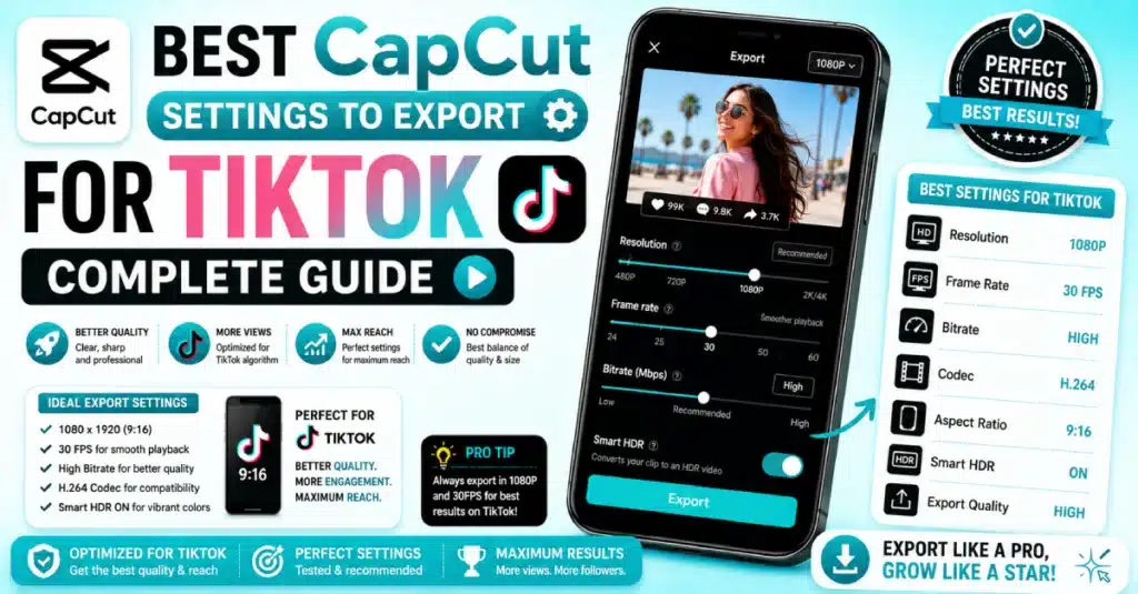 Best CapCut Settings to Export for TikTok