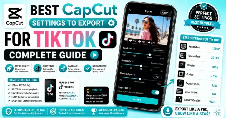 Best CapCut Settings to Export for TikTok