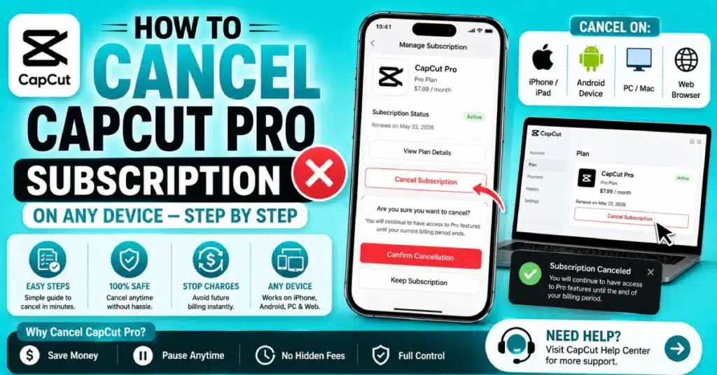How to Cancel CapCut Pro Subscription