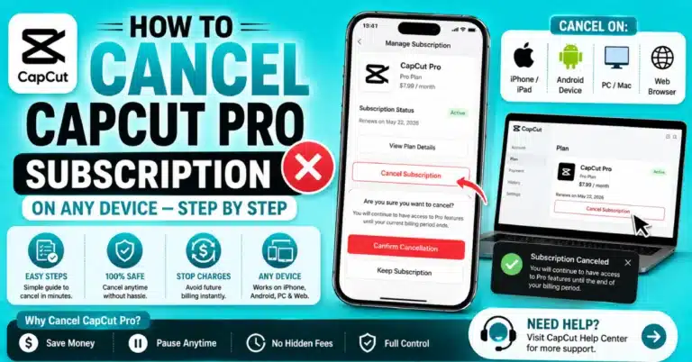 How to Cancel CapCut Pro Subscription