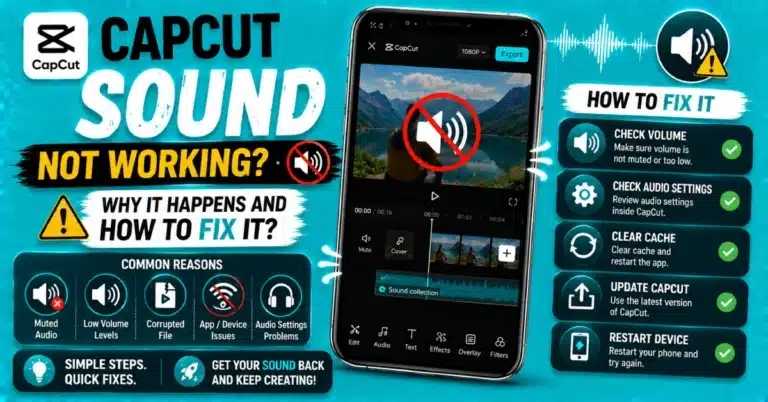 CapCut Sound Not Working