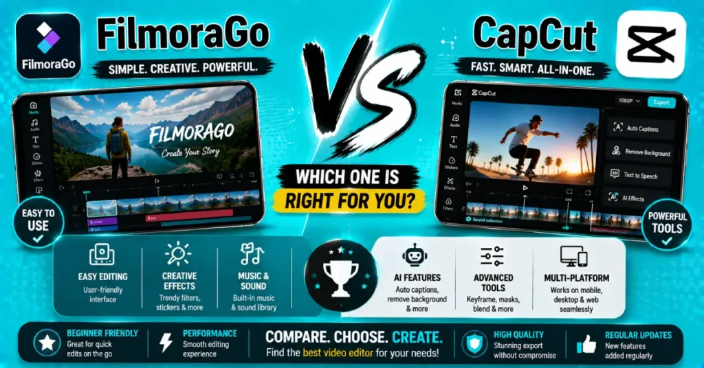 FilmoraGo Vs CapCut