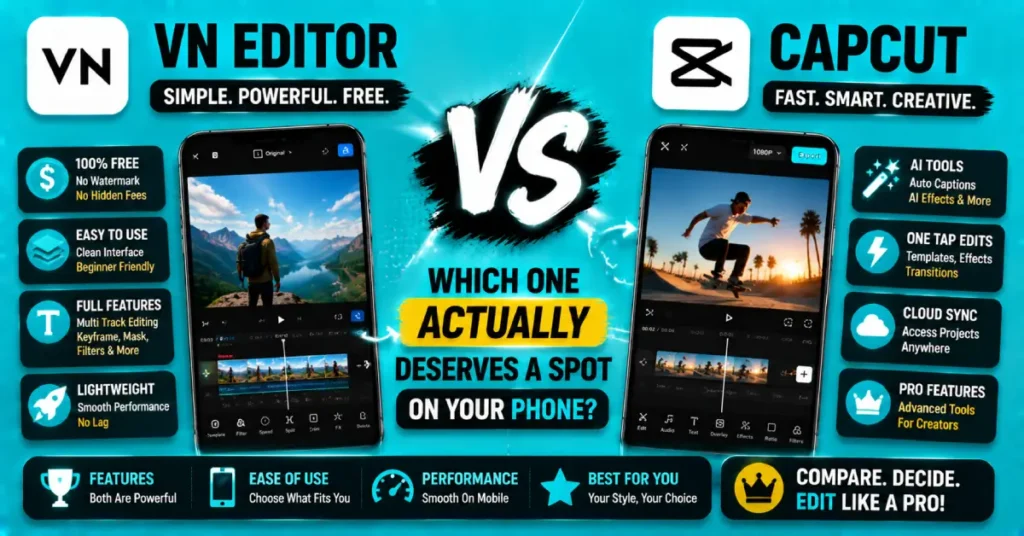 VN Editor Vs CapCut